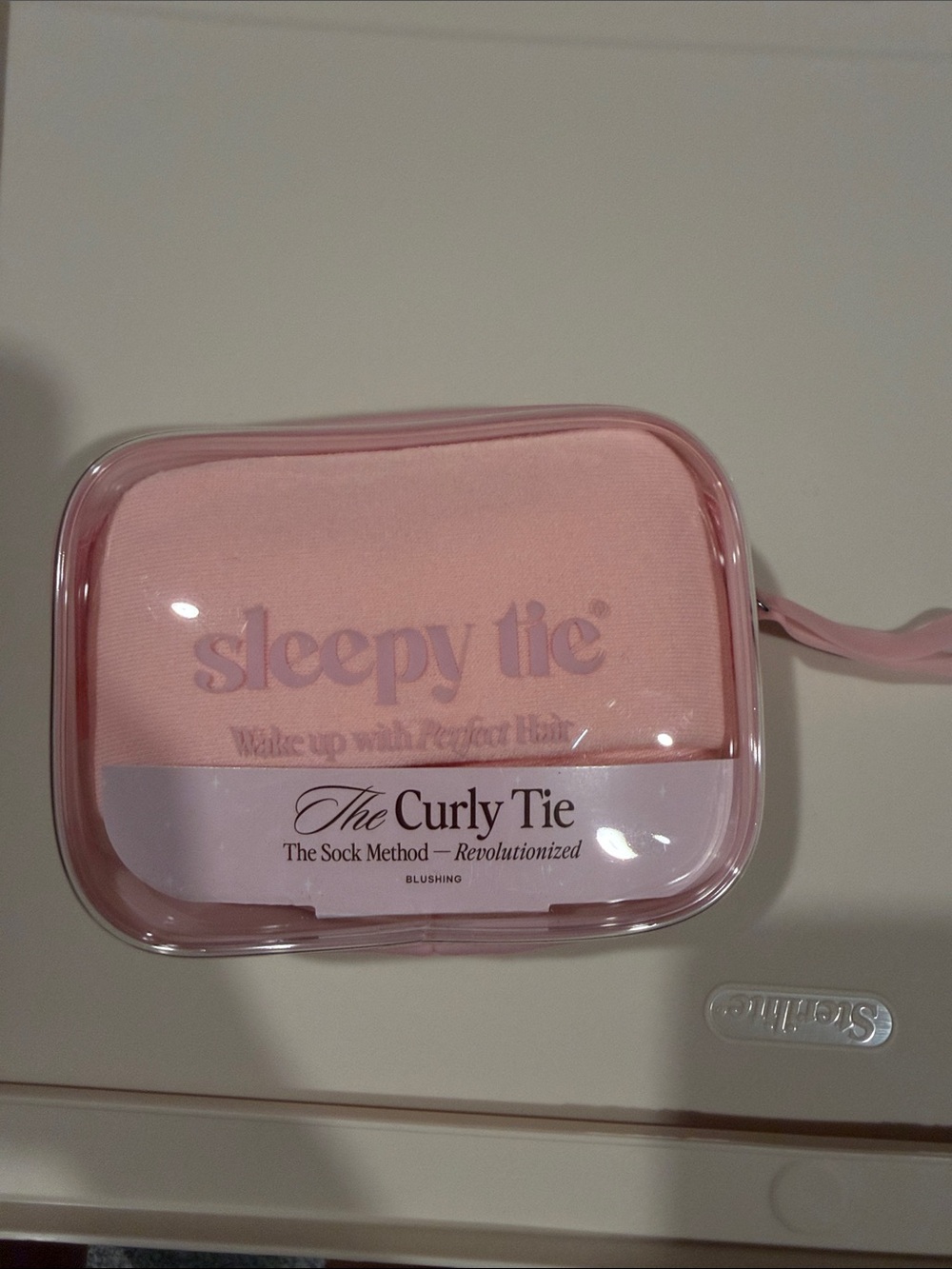 sleepy tie The Curly Tie - Blushing Pink Hair Accessory